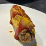 Keto Rezept Airfryer Heissluftfriteuse Wurst im Keto Teigmantel